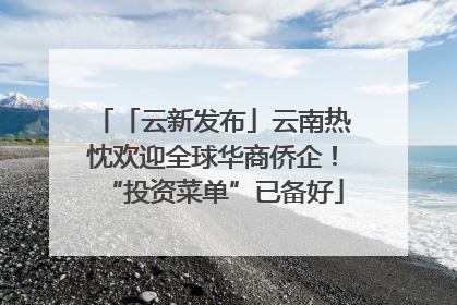「云新发布」云南热忱欢迎全球华商侨企！“投资菜单”已备好