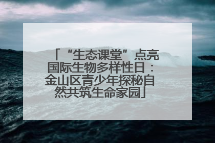 “生态课堂”点亮国际生物多样性日：金山区青少年探秘自然共筑生命家园