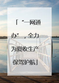 “一网通办”，全力为夏收生产保驾护航