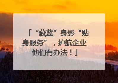 “藏蓝”身影“贴身服务”，护航企业他们有办法！