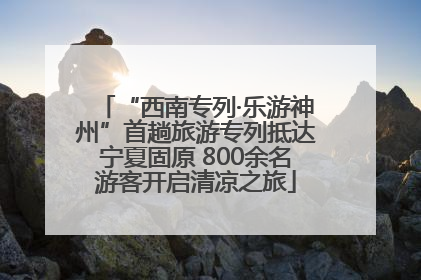 “西南专列·乐游神州”首趟旅游专列抵达宁夏固原 800余名游客开启清凉之旅