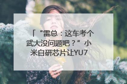 “雷总：这车考个武大没问题吧？”小米自研芯片让YU7会学习｜汽车科技