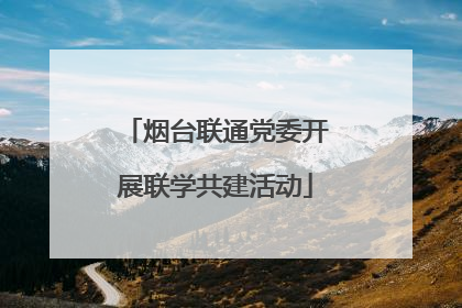 烟台联通党委开展联学共建活动