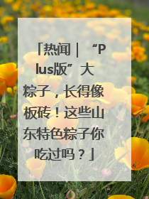 热闻｜“Plus版”大粽子，长得像板砖！这些山东特色粽子你吃过吗？