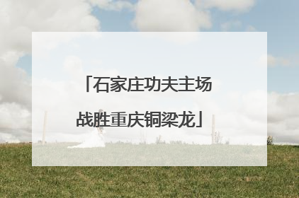 石家庄功夫主场战胜重庆铜梁龙