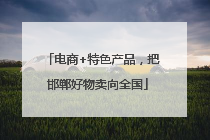 电商+特色产品，把邯郸好物卖向全国