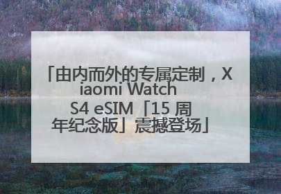由内而外的专属定制，Xiaomi Watch S4 eSIM「15 周年纪念版」震撼登场