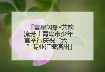 童星闪耀•艺韵流芳！青岛市少年宫举行庆祝“六一”专业汇报演出
