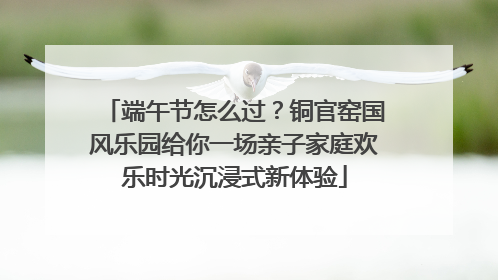 端午节怎么过？铜官窑国风乐园给你一场亲子家庭欢乐时光沉浸式新体验