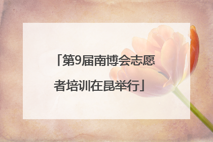 第9届南博会志愿者培训在昆举行