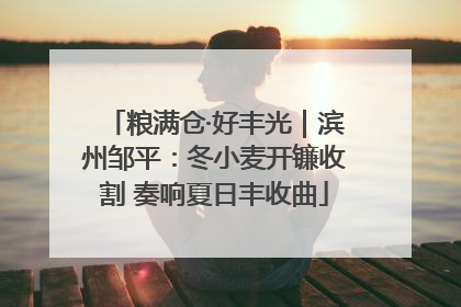 粮满仓·好丰光｜滨州邹平：冬小麦开镰收割 奏响夏日丰收曲