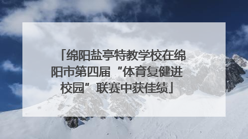 绵阳盐亭特教学校在绵阳市第四届“体育复健进校园”联赛中获佳绩