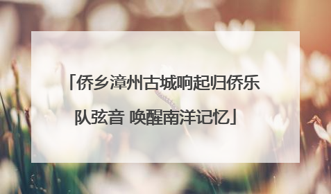 侨乡漳州古城响起归侨乐队弦音 唤醒南洋记忆