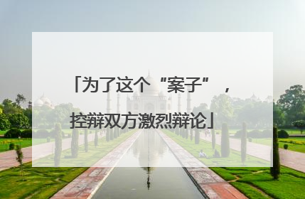 为了这个“案子”，控辩双方激烈辩论