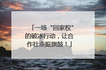 一场“回家权”的破冰行动，让合作社重振旗鼓！