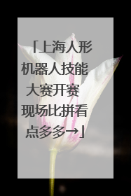 上海人形机器人技能大赛开赛 现场比拼看点多多→