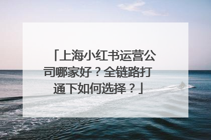 上海小红书运营公司哪家好？全链路打通下如何选择？