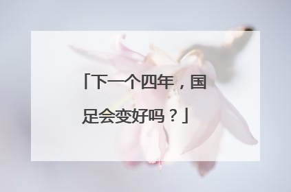 下一个四年，国足会变好吗？