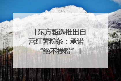 东方甄选推出自营红薯粉条：承诺“绝不掺粉”