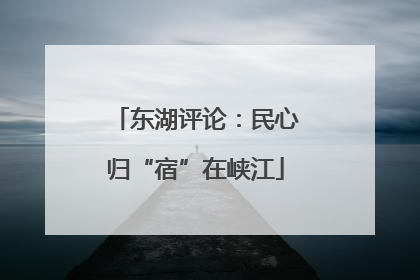 东湖评论：民心归“宿”在峡江