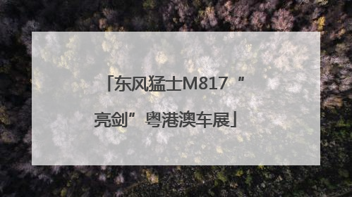 东风猛士M817“亮剑”粤港澳车展