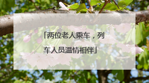 两位老人乘车，列车人员温情相伴
