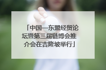 中国—东盟经贸论坛暨第三届链博会推介会在吉隆坡举行