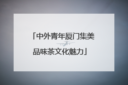 中外青年厦门集美品味茶文化魅力