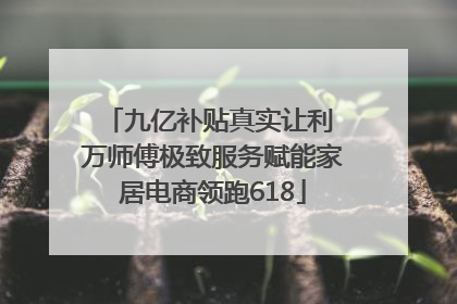 九亿补贴真实让利 万师傅极致服务赋能家居电商领跑618