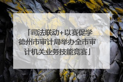 司法联动+以赛促学 德州市审计局举办全市审计机关业务技能竞赛