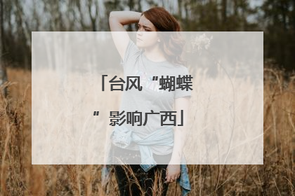 台风“蝴蝶”影响广西