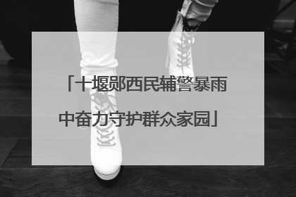 十堰郧西民辅警暴雨中奋力守护群众家园