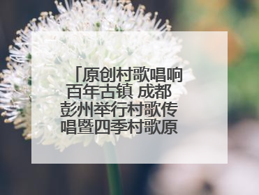 原创村歌唱响百年古镇 成都彭州举行村歌传唱暨四季村歌原创歌曲展演