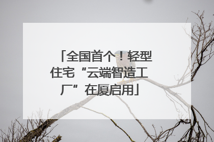 全国首个！轻型住宅“云端智造工厂”在厦启用