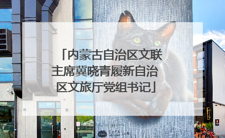 内蒙古自治区文联主席冀晓青履新自治区文旅厅党组书记