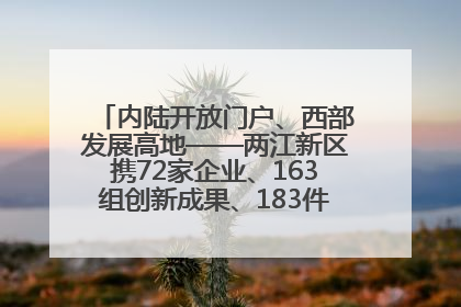 内陆开放门户、西部发展高地——两江新区携72家企业、163组创新成果、183件特色产品亮相西洽会