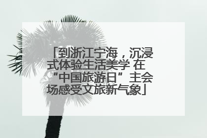 到浙江宁海，沉浸式体验生活美学 在“中国旅游日”主会场感受文旅新气象
