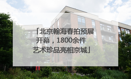 北京翰海春拍预展开幕，1800余件艺术珍品亮相京城