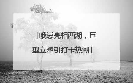 哦崽亮相西湖，巨型立塑引打卡热潮