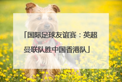 国际足球友谊赛：英超曼联队胜中国香港队