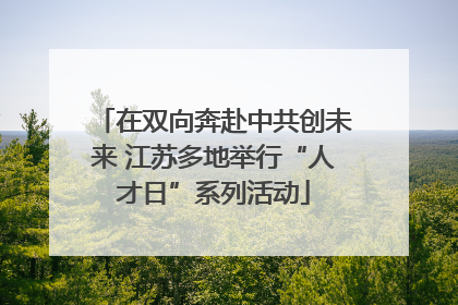 在双向奔赴中共创未来 江苏多地举行“人才日”系列活动