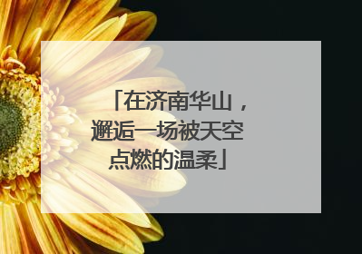 在济南华山，邂逅一场被天空点燃的温柔