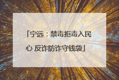 宁远：禁毒拒毒入民心 反诈防诈守钱袋
