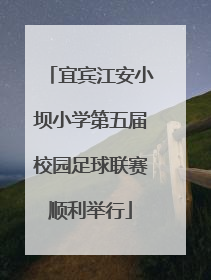 宜宾江安小坝小学第五届校园足球联赛顺利举行