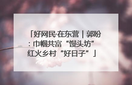 好网民·在东营｜郭盼：巾帼共富“馒头坊” 红火乡村“好日子”