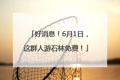 好消息！6月1日，这群人游石林免费！