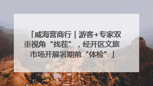 威海营商行｜游客+专家双重视角“找茬”，经开区文旅市场开展暑期前“体检”