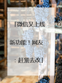 微信又上线新功能！网友：赶紧去改