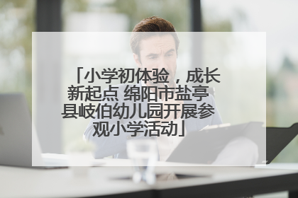 小学初体验，成长新起点 绵阳市盐亭县岐伯幼儿园开展参观小学活动