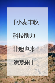 小麦丰收 科技助力 非遗也来凑热闹